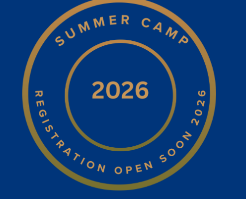 Black White Monoline Illustrated Simple Summer Camp Circle Badge Logo